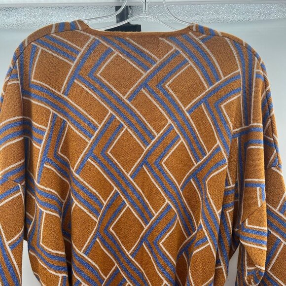 Forever 21 Women's Long Sleeve Open Front Cardigan Gold Shimmer/Multi Large - Picture 6 of 9